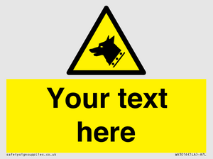 Custom Warning: Guard dog